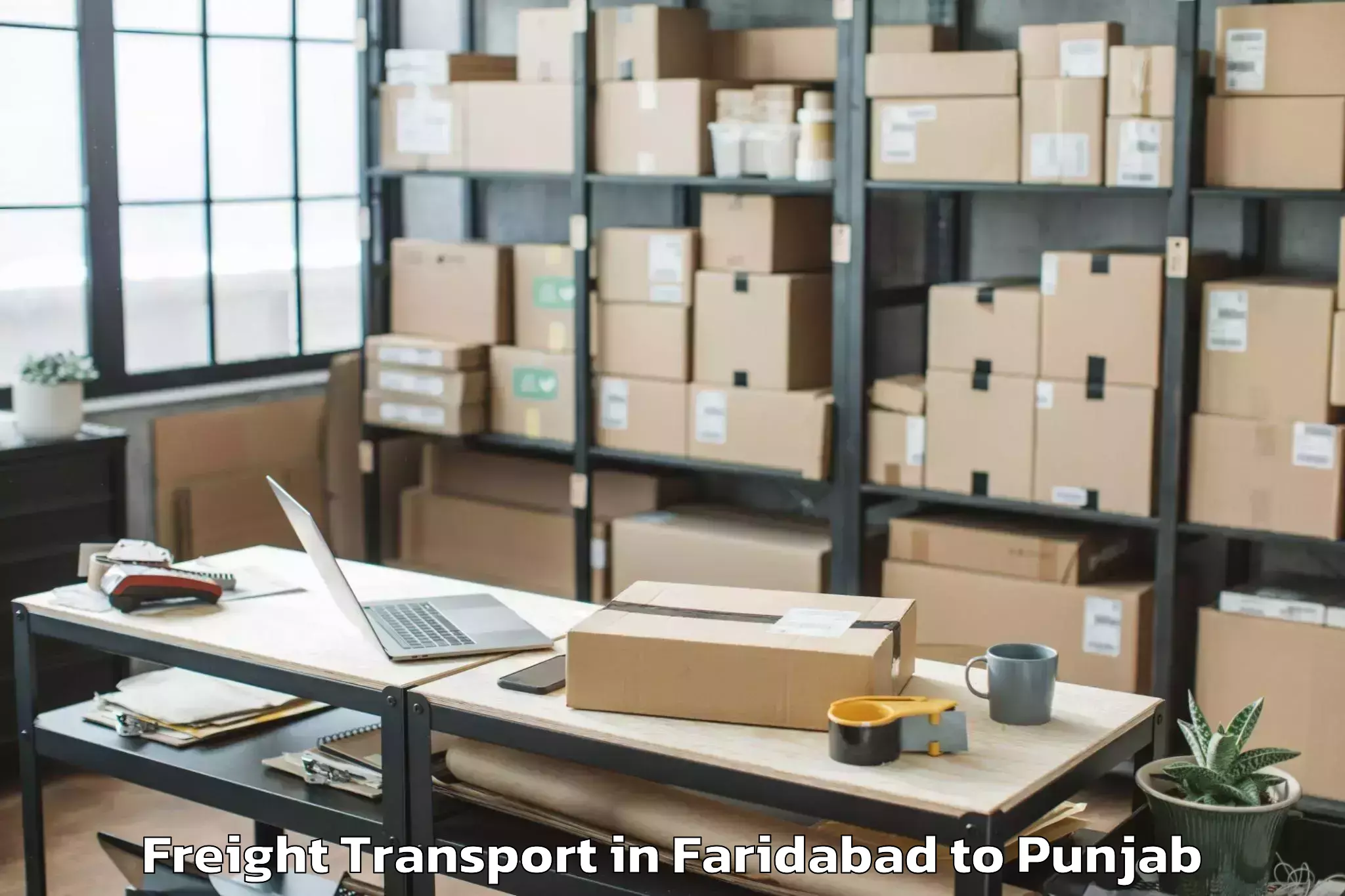 Top Faridabad to Rangra Freight Transport Available